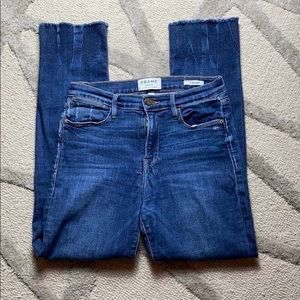 Frame Le High Straight- 27- medium wash Jean